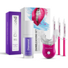 Ein Diamond Smile Zahnbleaching Set mit lila Zahnbleaching Serum zur Zahnaufhellung für zu Hause